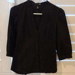 EUC H&M 3/4 Sleeve Dress Shirt Size 4